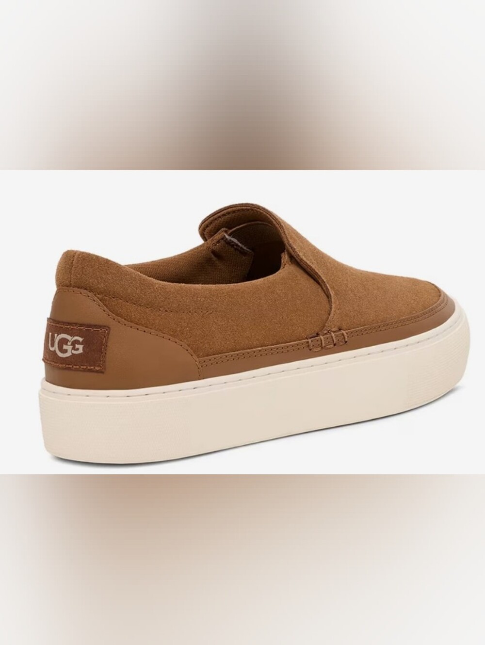 UGG Zilo Slip-On Chestnut Sneakers Size 7.5 New MSRP $100 - Picture 2 of 11